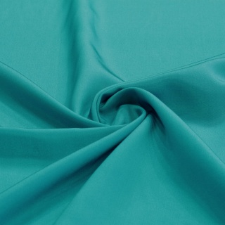 Turquoise Crepe Silk Scarf, 90x90cm AJK-937