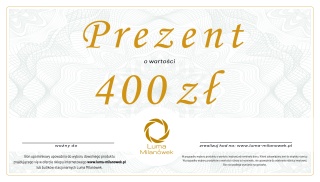 400 zł Bon Upominkowy Luma Milanówek