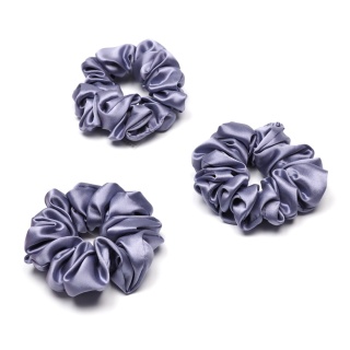 Scrunchie jedwabna gumka do włosów lawendowa