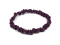 Silk headband thin crinkled purple
