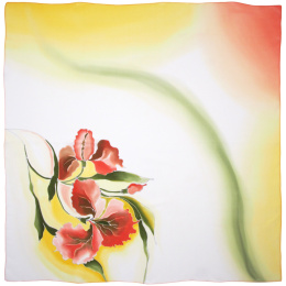 AM-1052 Hand Painted Silk Scarf