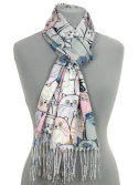 AP-020 Large Printeded Cats Scarf, 87x87cm