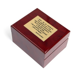 Marking the product with your own logo or dedication on a plate, engraving