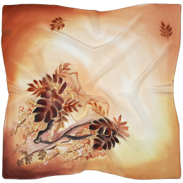 Hand Painted Silk Scarf, 90x90cm
