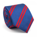 Elegancki jedwabny krawat żakardowy w paski