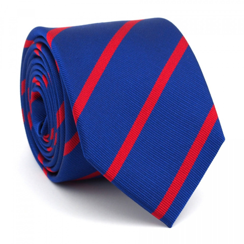Elegancki jedwabny krawat żakardowy w paski