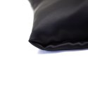 Jedwabna poszewka na poduszkę z satyny czarna 40x40 cm jasiek