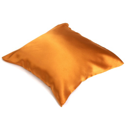 Jedwabna poszewka na poduszkę z satyny złota 70x80 cm