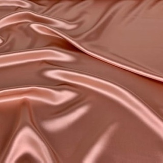 Apricot Satin Fitted Sheet, ~90x200 cm
