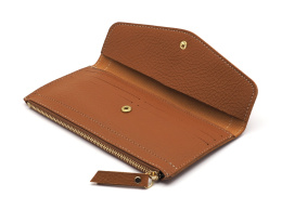 Women's wallet small brown clutch bag