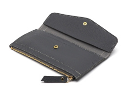 Women's wallet small clutch bag grey