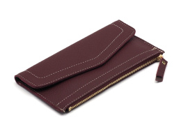 Women's wallet small clutch bag burgundy