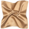 SATIN elegant silk pocket square for jacket, dark beige 30x30 cm