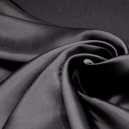 Yellow silk satin scarf, 55x55cm