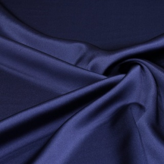 Navy blue silk satin scarf, 55x55cm AS5-015