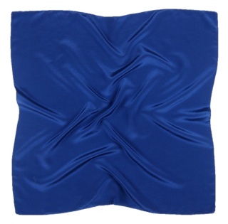 Men's silk neck scarf dark blue, 67x67cm
