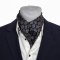 Silk men's scarf with a fashionable paisley pattern 60x60 cm