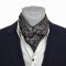 Men's silk scarf with a fashionable paisley pattern 60x60 cm