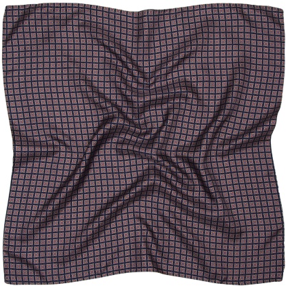 Jedwabna męska apaszka w modny wzór paisley 60x60 cm