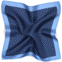Anzug-Einstecktuch aus Seide mit geometrischem Muster 30x30 cm