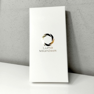 White slim gift box for a tie or scarf