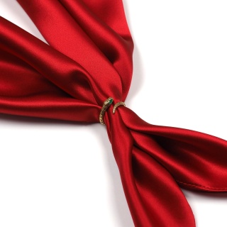 Jewelry, scarf ring or scarf in the shape of a snake