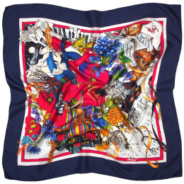 CH-101 Silk Scarf Frederic Chopin - 87x87 cm