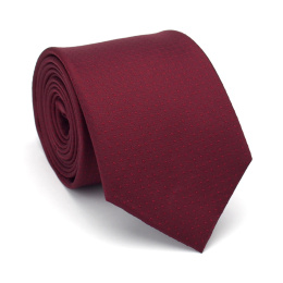 KR-022 Czerwony krawat męski jedwabny - elegancki krawat na prezent