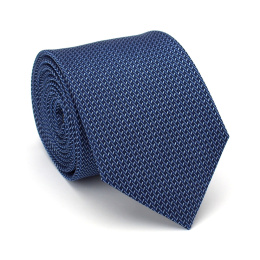 KR-025 Blue men's silk tie - elegant tie as a gift