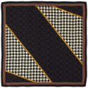 AD-002 Silk scarf printed on both sides, houndstooth 90x90 cm