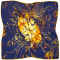 OUTLET-AZ-03 Silk scarf Zodiac Gemini 67x67cm by Anna Halarewicz
