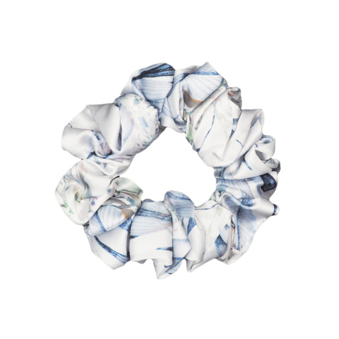 Thick scrunchie scrunchie Sapphire Pearl