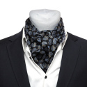 Silk paisley men's scarf 70x70 cm