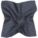 Men's silk pocket square 100% Italian fashionable design, 30x30 cm