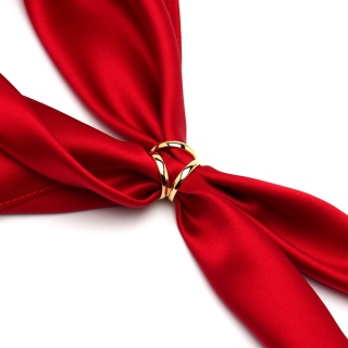 Srebrna pozłacana apaszetka mniejsza (pr. 925) AA-058