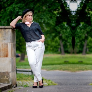 Róża na szyję choker damski jedwabny jasnoróżowy