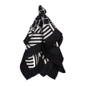 AD5-001 Silk scarf printed on both sides, houndstooth 55x55 cm