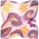 AM5-006 Silk scarf, women's shirt scarf, children's motif 55x55 cm