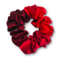 Seiden-Scrunchie, Satin-Haargummi für die Haare, rot