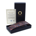 IT-088 Branded paisley tie made of Italian silk free packaging