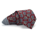 IT-089 Branded paisley tie made of Italian silk free packaging