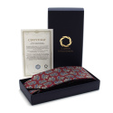 IT-089 Branded paisley tie made of Italian silk free packaging