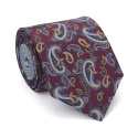 IT-090 Branded paisley tie made of Italian silk free packaging