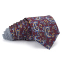 IT-090 Branded paisley tie made of Italian silk free packaging