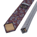 IT-090 Branded paisley tie made of Italian silk free packaging