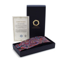 IT-080 Branded paisley tie made of Italian silk free packaging