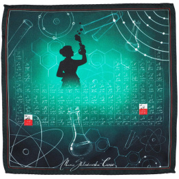 PJ-010 Marie Skłodowska-Curie Silk Pocket Square