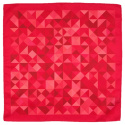 PM-104 Red Microfiber Pocket Square Geometric pattern