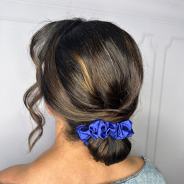 Scrunchie Silk Hair Scrunchie Cobalt