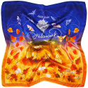 AJ-26B Jubilee silk scarf, centenary of Milan silk 90x90 cm